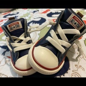 NEW!! TODDLER LEATHER CONVERSE!!